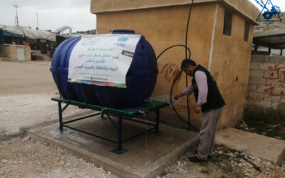 مشروع تركيب خزانات مياه بولي ايتلين سعة 2000 لتر في ادلب